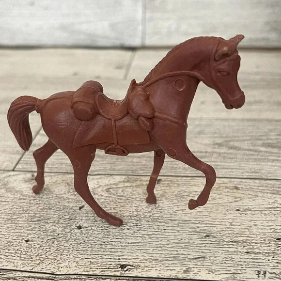 Vintage Brown Horse Molded Toy Figure Western Animal Collectible Model Figurine - Picture 1 of 5